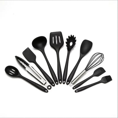 10 Piece Silicone Cookware Set for Kitchen