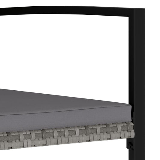 vidaXL Modern Dining Chairs Outdoor Patio Rattan Dining Chair Poly Rattan