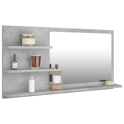 vidaXL Bathroom Mirror Vanity with Shelves for Powder Room Engineered Wood