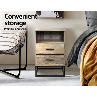 NNEDSZ Bedside Tables Drawers Side Table Nightstand Storage Cabinet Unit Wood
