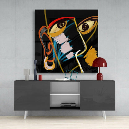 Abstract Reality Glass Wall Art