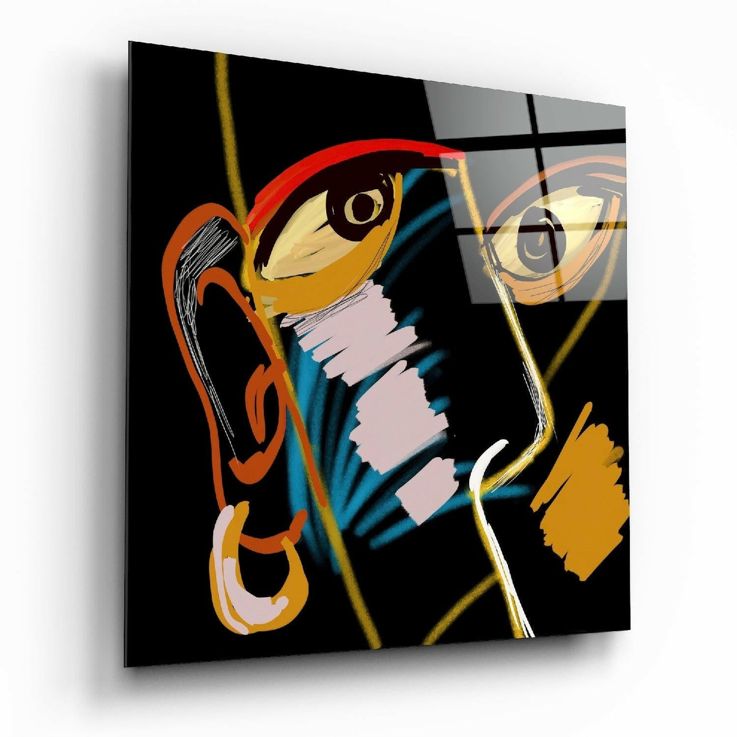 Abstract Reality Glass Wall Art
