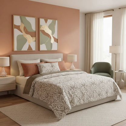 Luxurious Jacquard Comforter Set - Modern All-Season