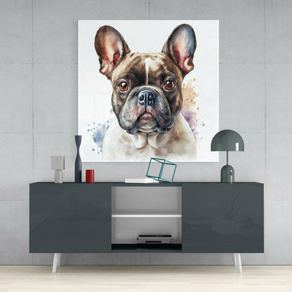 Cute Dog Glass Wall Art  || Designers Collection