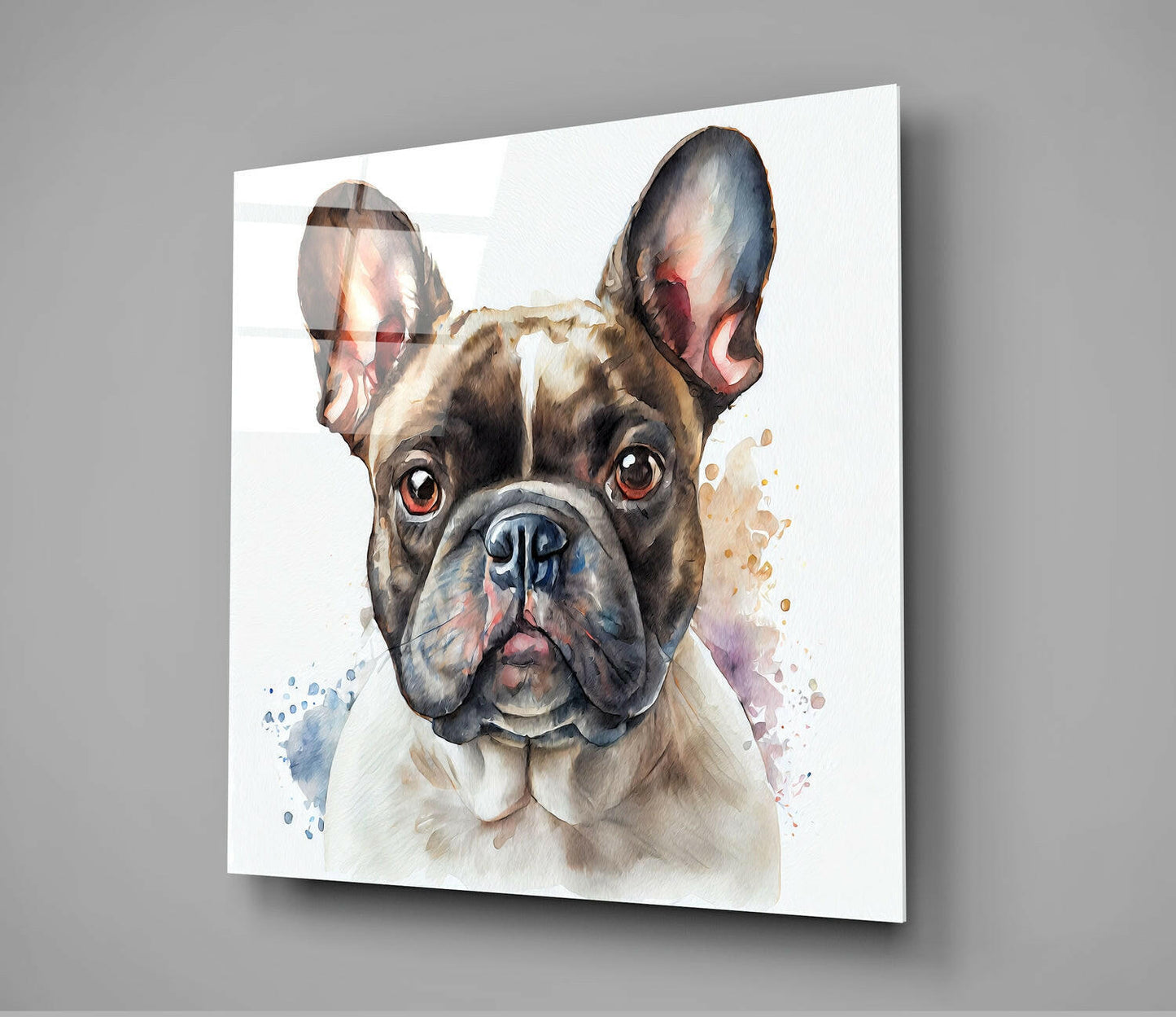 Cute Dog Glass Wall Art  || Designers Collection