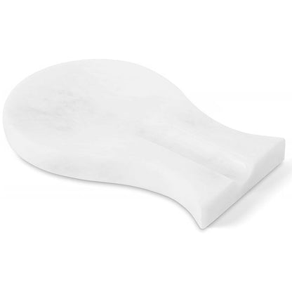 Spoon Rest Natural Marble Spatula Fork Ladle Utensil Rest Keeper