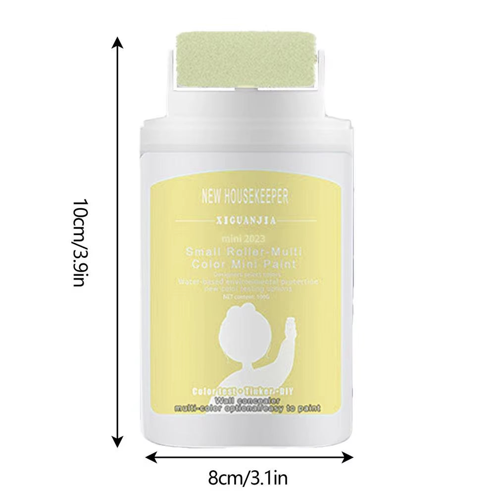 WallFix™ Mini Rolling Paint Brush – DIY Wall Repair Tool for Quick Mark & Graffiti Coverage