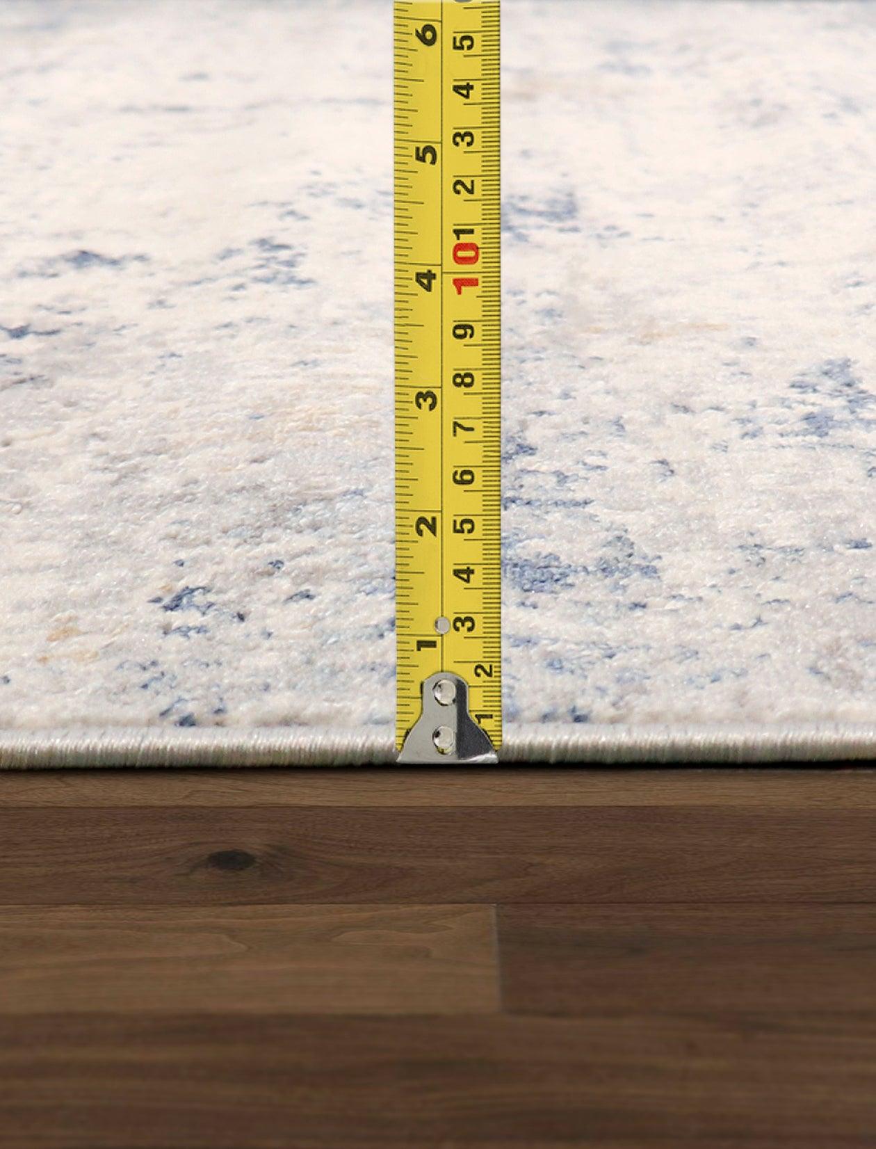 Canvello Light Grey Fabric Area Rug- 2' X 3'