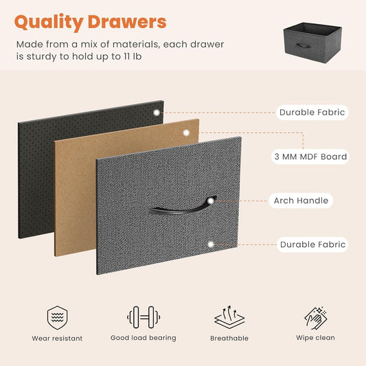 Bedroom Dresser With Anti Tip Premium Organization