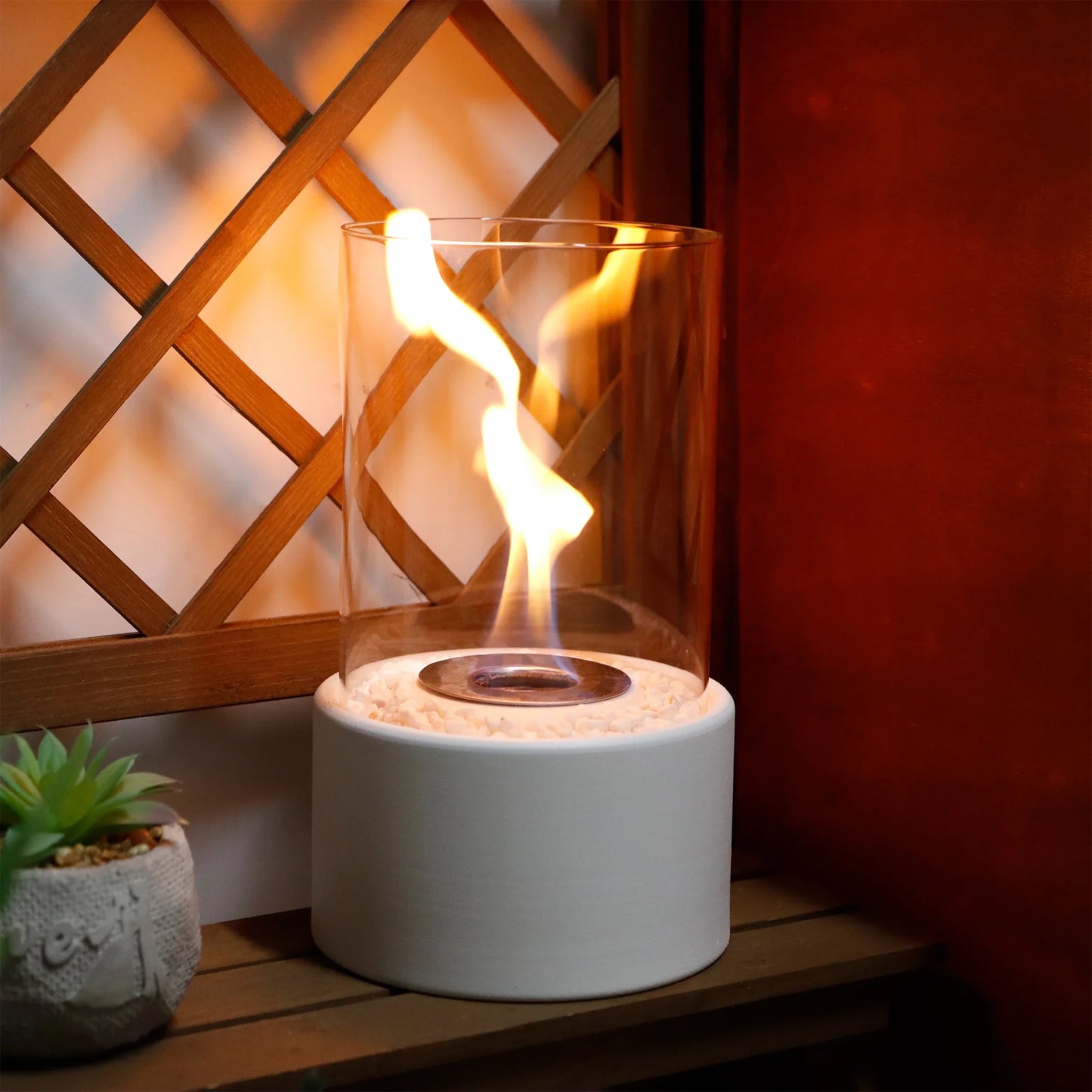 10.5" H Tabletop Fire Bowl Pot Fireplace